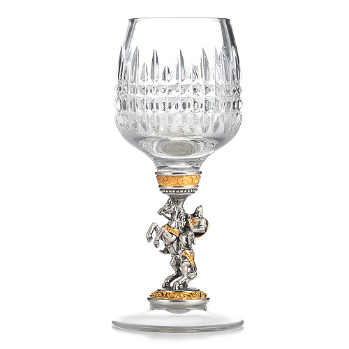 Набор серебряных рюмок из хрусталя "Всадник" 