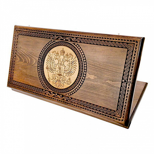 Нарды подарочные "Герб России"
