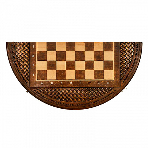 Подарочные шахматы + нарды "Круглые"