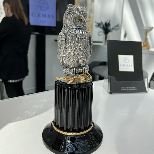 Статуэтка из серебра "Сова"