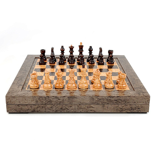 Шахматы из мореной карельской березы "Классические"