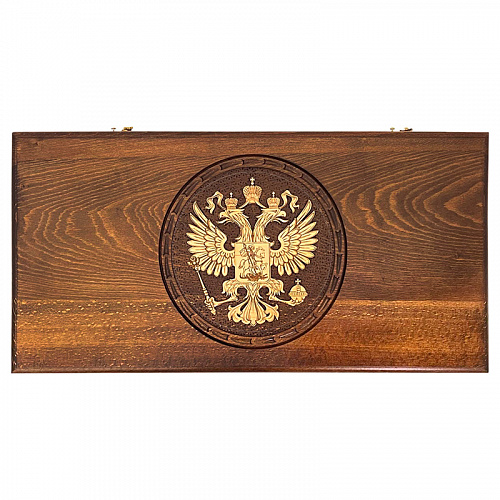 Нарды деревянные "Герб РФ"