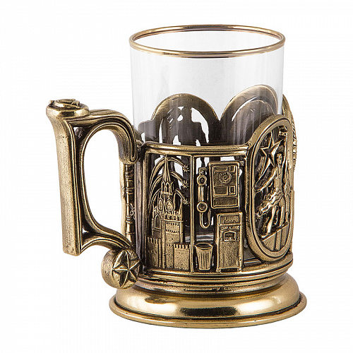 Подстаканник с ложкой "СССР"