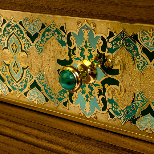 Эксклюзивные нарды из малахита "Шейх"