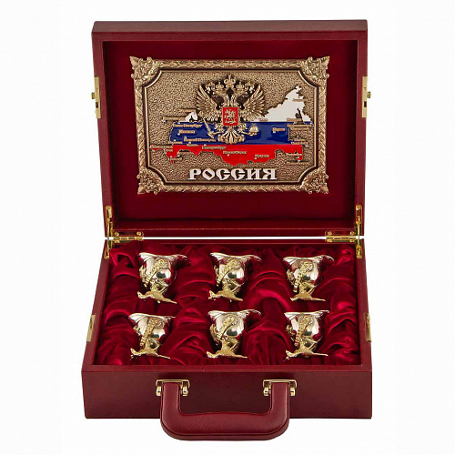 Набор подарочный из 6-ти чарок "Державный"