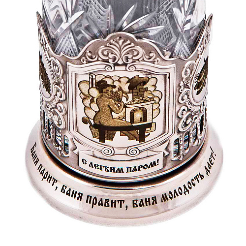 Набор из 2-ух подстаканников "Банька мужская и женская"