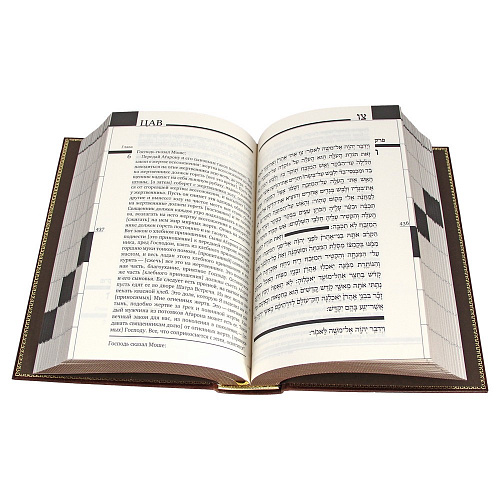 Религиозная книга в кожаном переплете "Тора"