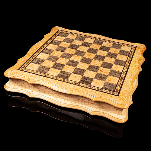 Шахматы из карельской березы "Королевство"