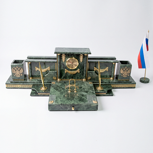 Настольный набор из мрамора "Кабинетный"