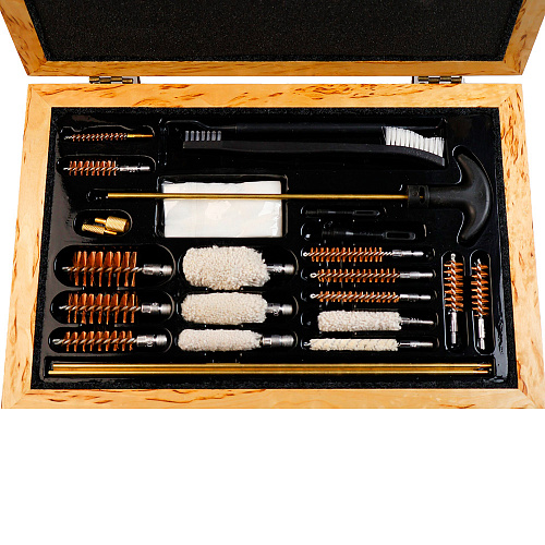 Набор для чистки оружия из карельской березы "Волк"