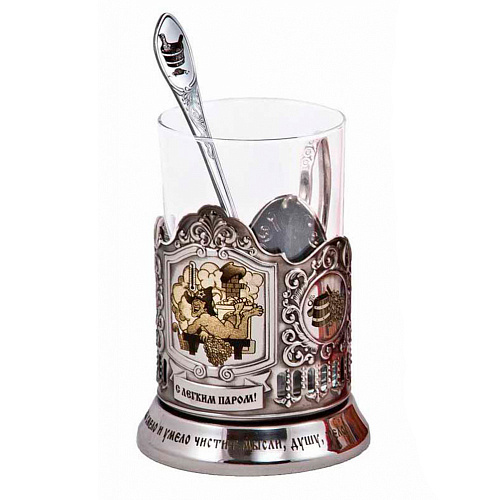 Набор из 2-ух подстаканников "Банька мужская и женская"