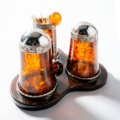 Набор для специй из янтаря 