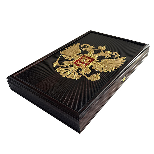 Нарды из массива венге "Российская Федерация"