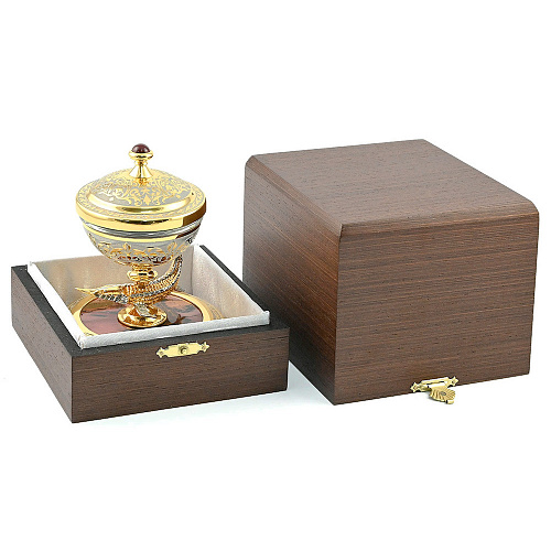 Икорница на яшме "Стерлядь" Златоуст