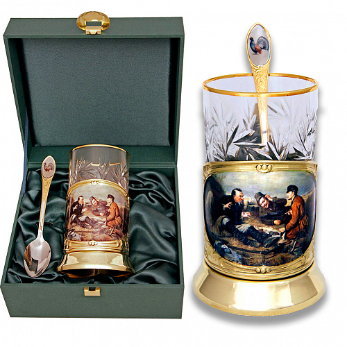 Набор для чая "Охотники на привале"