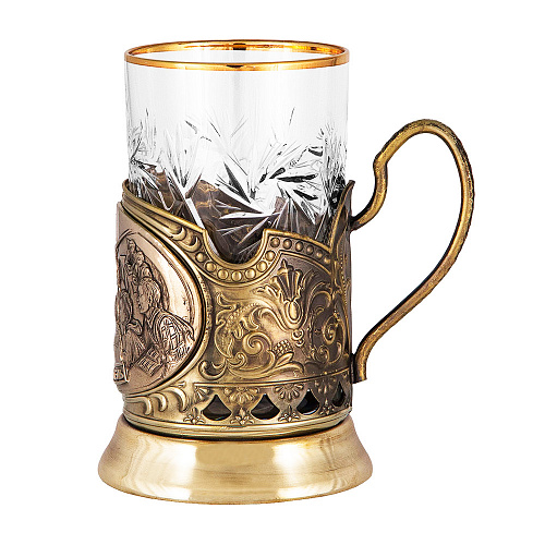 Подстаканник с ложкой "Лучший учитель" мужчина