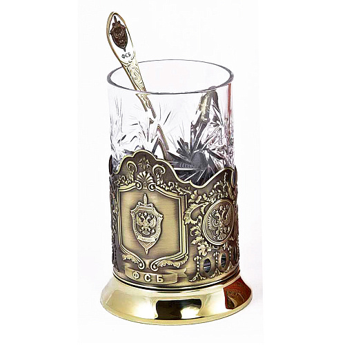 Набор для чая из двух подстаканников "ФСБ"