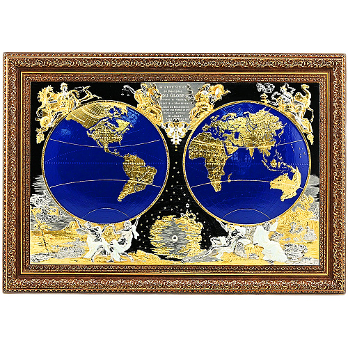 Панно "Карта известного мира Жана Баптиста Нолина"