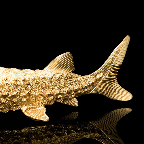 Икорница позолоченная  "Осетр" 