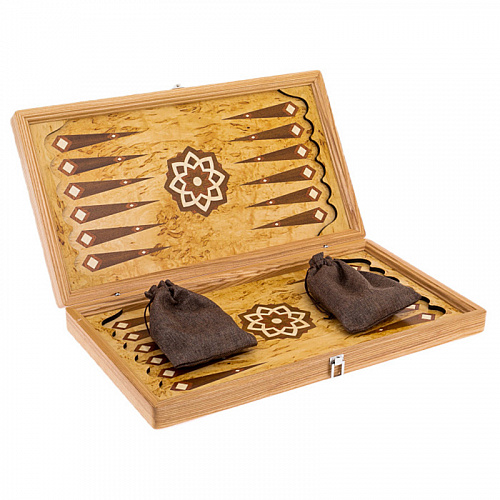 Нарды из  карельской березы "Ястреб"