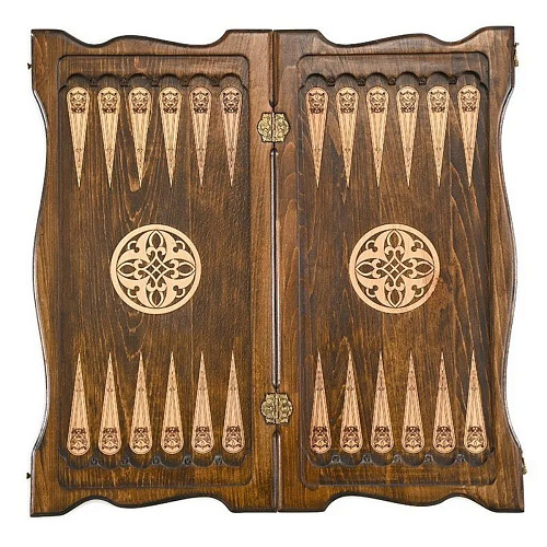 Нарды-шашки резные "Узор"