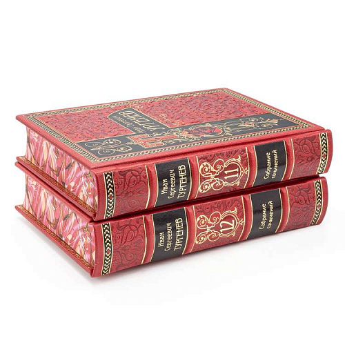 Собрание сочинений в кожаном переплете Тургенев И.С. в 12-ти томах