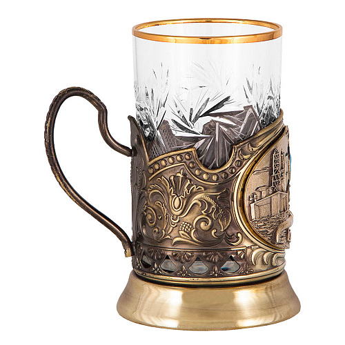 Подстаканник с ложкой "Газ"