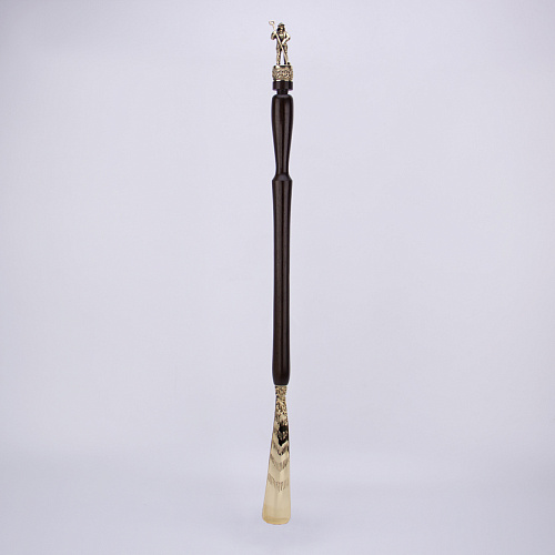 Рожок для обуви большой "Металлург" с крючком "Герб России"