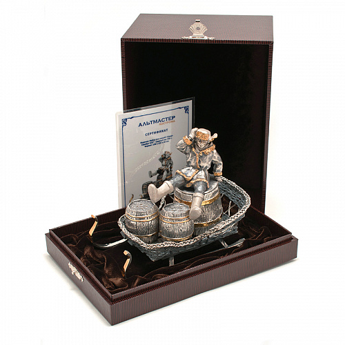 Серебряный набор для специй "Сани"