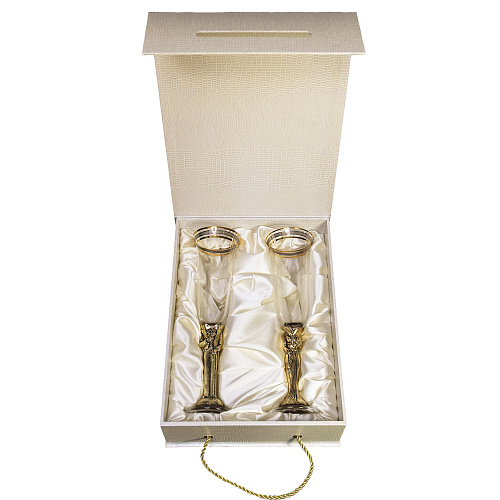 Набор из 2-х бокалов для шампанского Богемия "Он и Она"