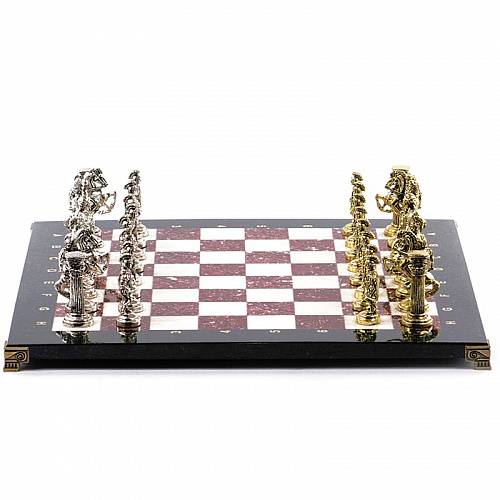 Сувенирные шахматы из мрамора "Римляне" 