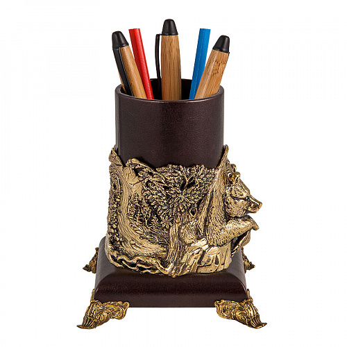 Подставка для письменных принадлежностей "Медведь"