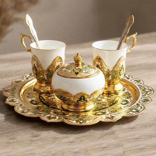 Кофейный набор "Лето" Златоуст