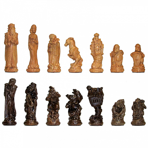 Шахматы резные из дуба "Сказка " 