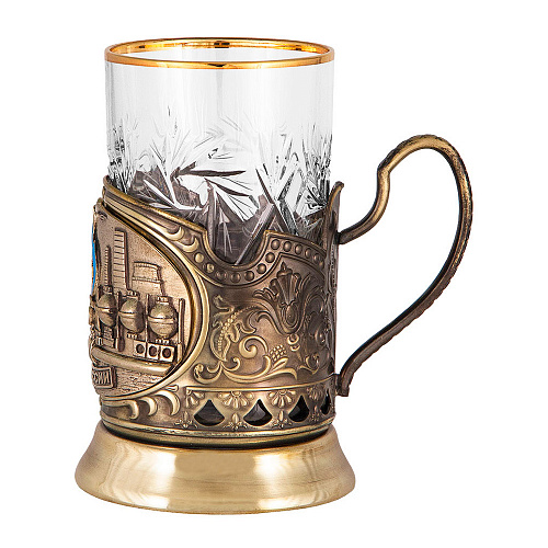 Подстаканник с ложкой "Газ"