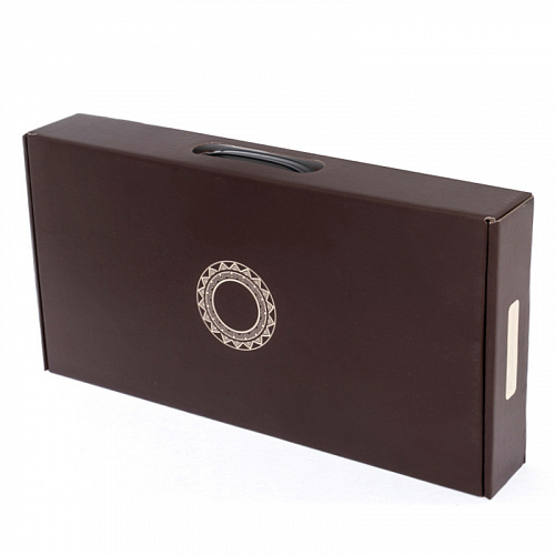 Нарды подарочные из карельской березы "Герб России"