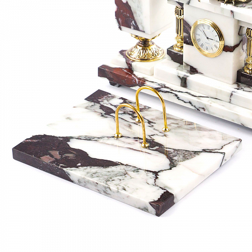 Письменный набор из мрамора "Георгий Победоносец"