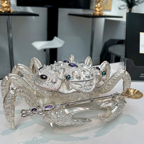 Икорница подарочная "Серебряный краб" 