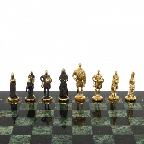 Шахматы из бронзы "Русские" 