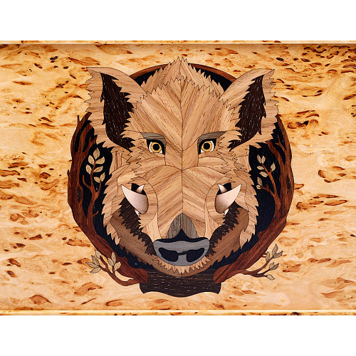 Набор для чистки оружия из карельской березы "Кабан"