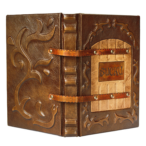 Книга подарочная в коже "Виски"