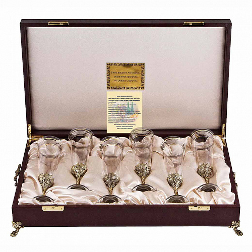 Набор из 6-ти бокалов для шампанского "Богемия"