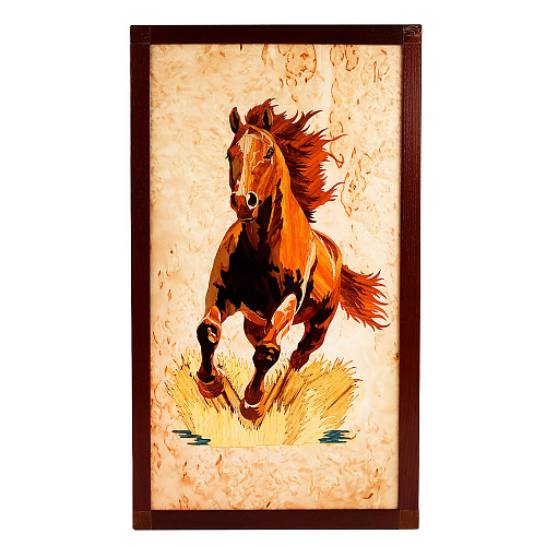 Нарды из  карельской березы "Рысак"