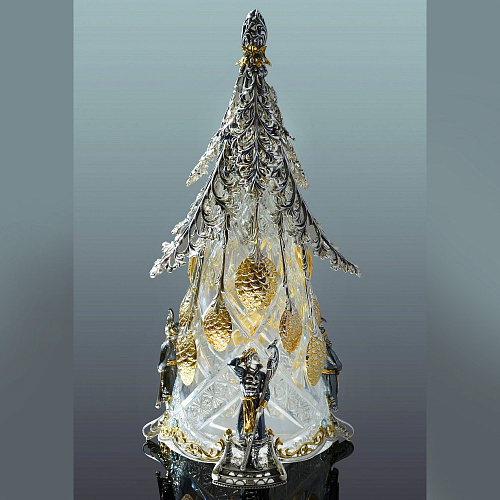 Эксклюзивный набор серебряных ложек "Ель"