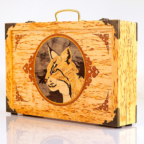 Набор для чистки оружия из карельской березы "Рысь"