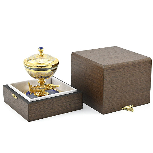 Икорница на лазурите "Стерлядь" Златоуст