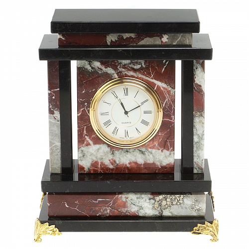 Настольные часы из натурального камня 