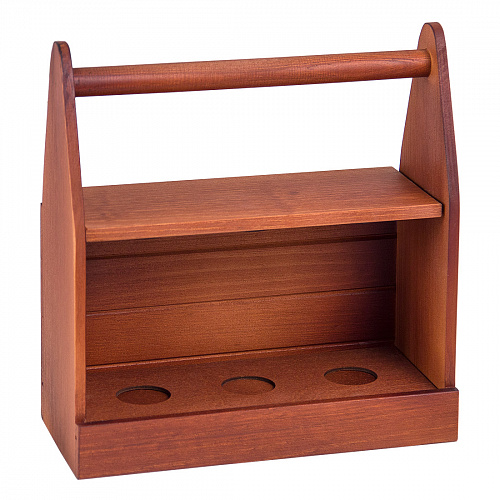 Набор из 3-х стопок "Строительные" в деревянном ящике для инструментов 