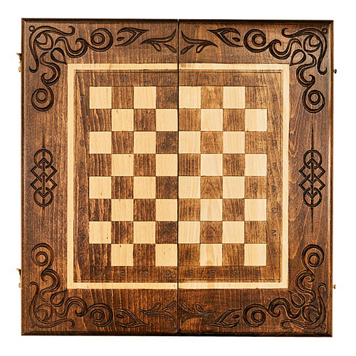 Подарочные шахматы + нарды "Рим"