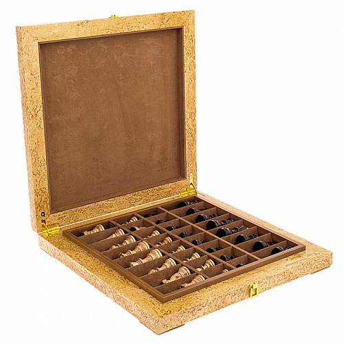 Шахматы из карельской березы "Классические"